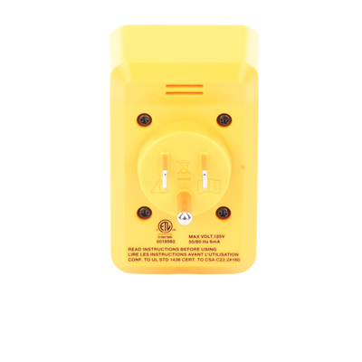 Probador de Tomacorriente Eléctrico Estándar o GFCI con Señal Acústica, Con LEDs de Alto Brillo y Gráfico Incluido Para Verificar Rápida y Fácilmente el Cableado 
