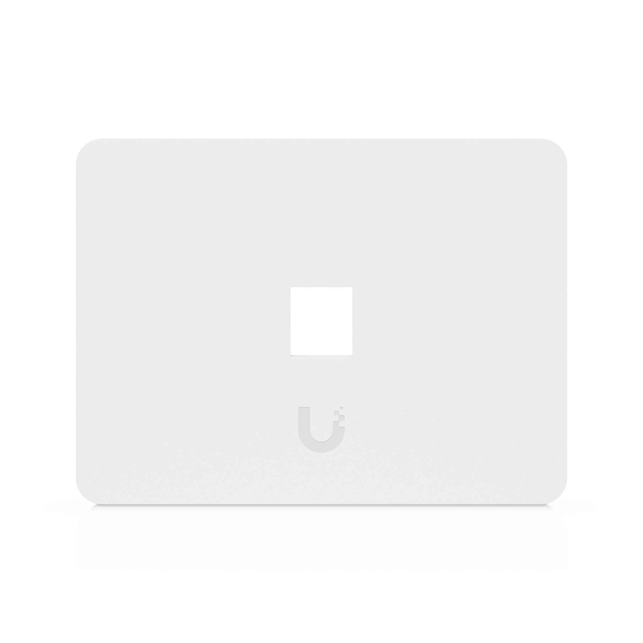 Placa de Pared Horizontal Universal para Keystone de 1 Puerto con Cubierta Pintable, Acabado Personalizable, Paquete con 4 Piezas — UBIQUITI · SKU UACC-WP-KEYSTONE-H-1P