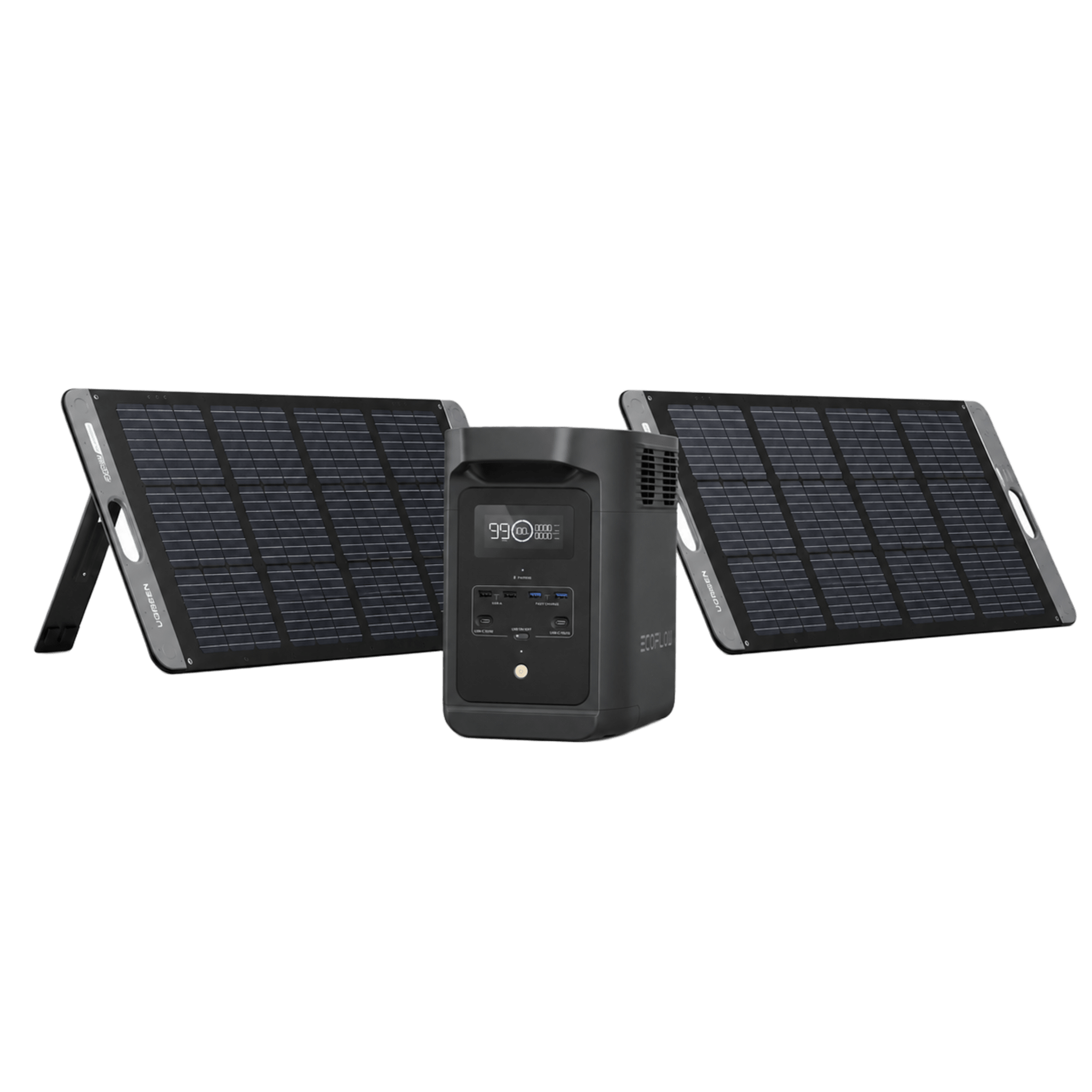 KIT DE ENERGÍA PORTÁTIL ECOFLOW E980 Y PANEL SOLAR 200W