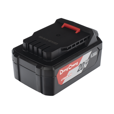 Batería de Litio 20V 4.0Ah / Indicador LED de Carga / Diseño Deslizable / Compatible con Herramientas DONGCHENG 20V