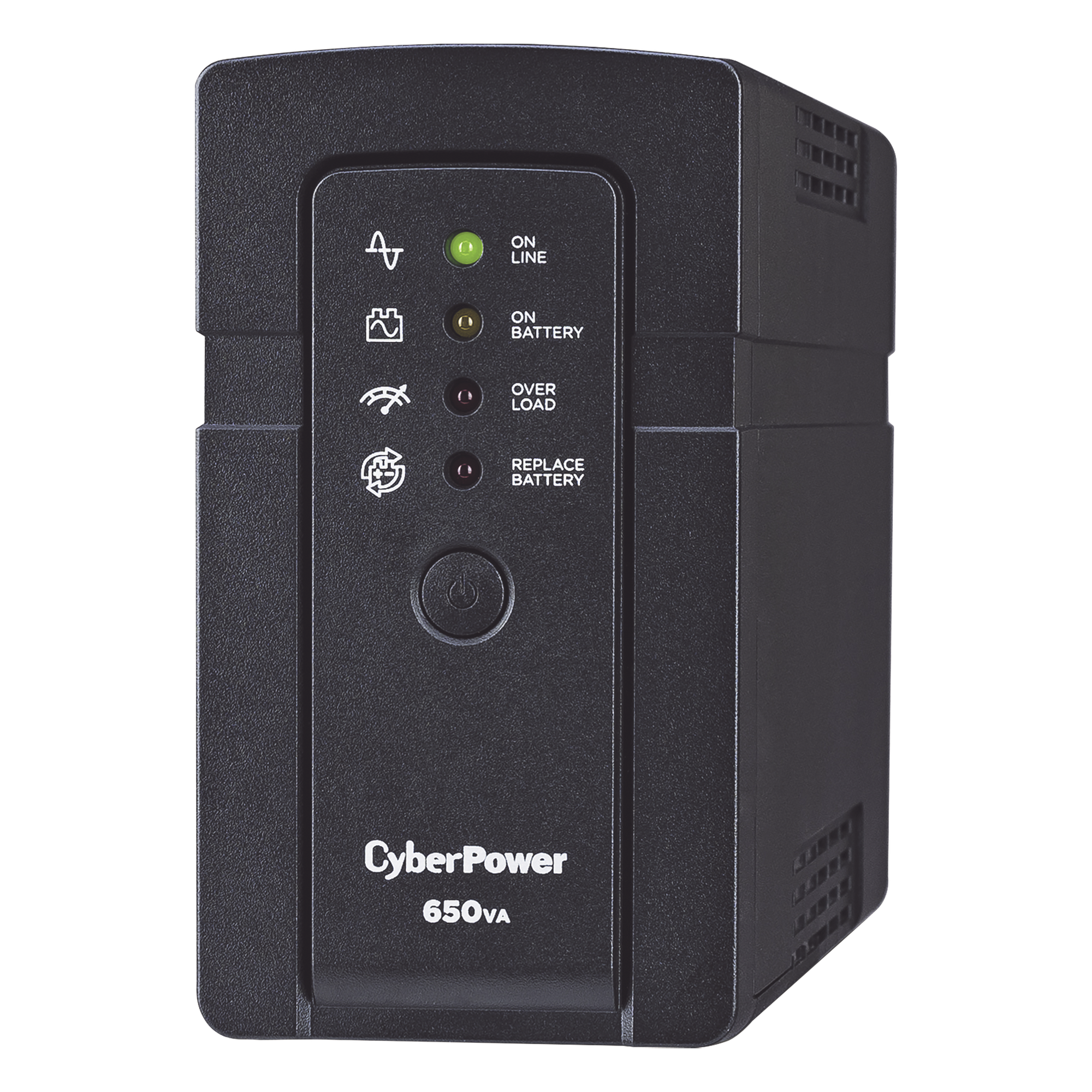 UPS de 650 VA/400 W, Topología Standby, Compacto, Entrada 120 Vca NEMA 5-15P, Con 3 Tomas Respaldo/Protección y 3 Tomas Solo Protección NEMA 5-15R