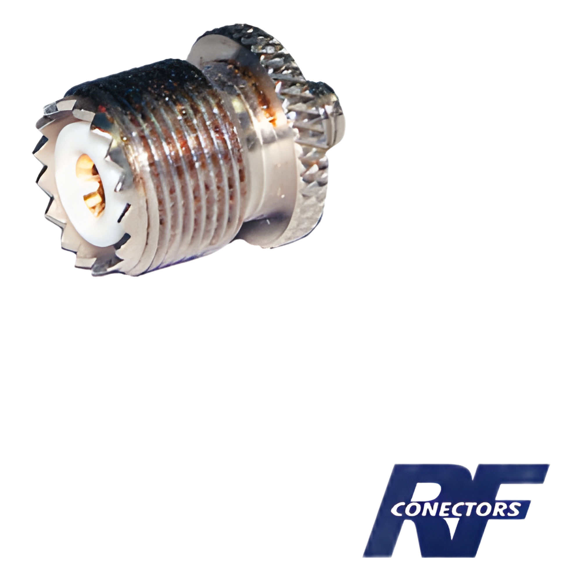 Adaptador en Línea de Conector SMA Hembra a UHF Hembra (SO-239), Níquel/ Oro/ Teflón. — RF INDUSTRIES,LTD · SKU RSA-3475