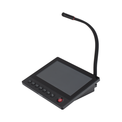 Micrófono IP | 12 VCD | Pantalla Touch 7" | Transmisión en Tiempo Real | Integración con HikCentral Professional