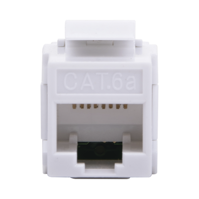 Acoplador UTP Cat6A Hembra RJ45 a RJ45 Hembra Color Blanco