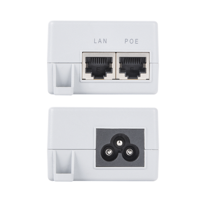 Inyector PoE Pasivo Gigabit de pared para C5x, C5c, de Mimosa, Voltaje de salida 24Vcc.