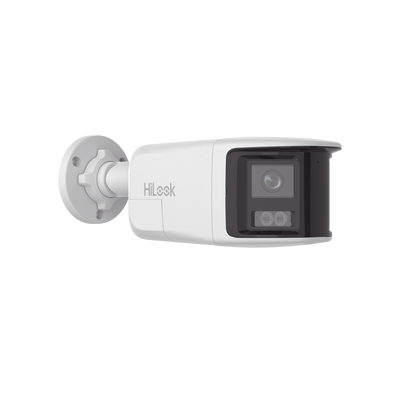 [Dual Light] Bala IP 6 Megapixel / Imagen Panorámica 180°/ PoE / Micrófono y Bocina Integrado / Exterior IP67 / Audio Bidireccional / Alarma Visual y Auditiva Integrada / Smart Supplement Light / Micro SD 512 GB
