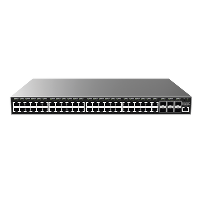 Switch Gigabit PoE+ Administrable / 48 puertos 10/100/1000 Mbps + 6 Puertos SFP+ / Hasta 400W / Compatible con GWN Cloud. — GRANDSTREAM · SKU GWN7806P
