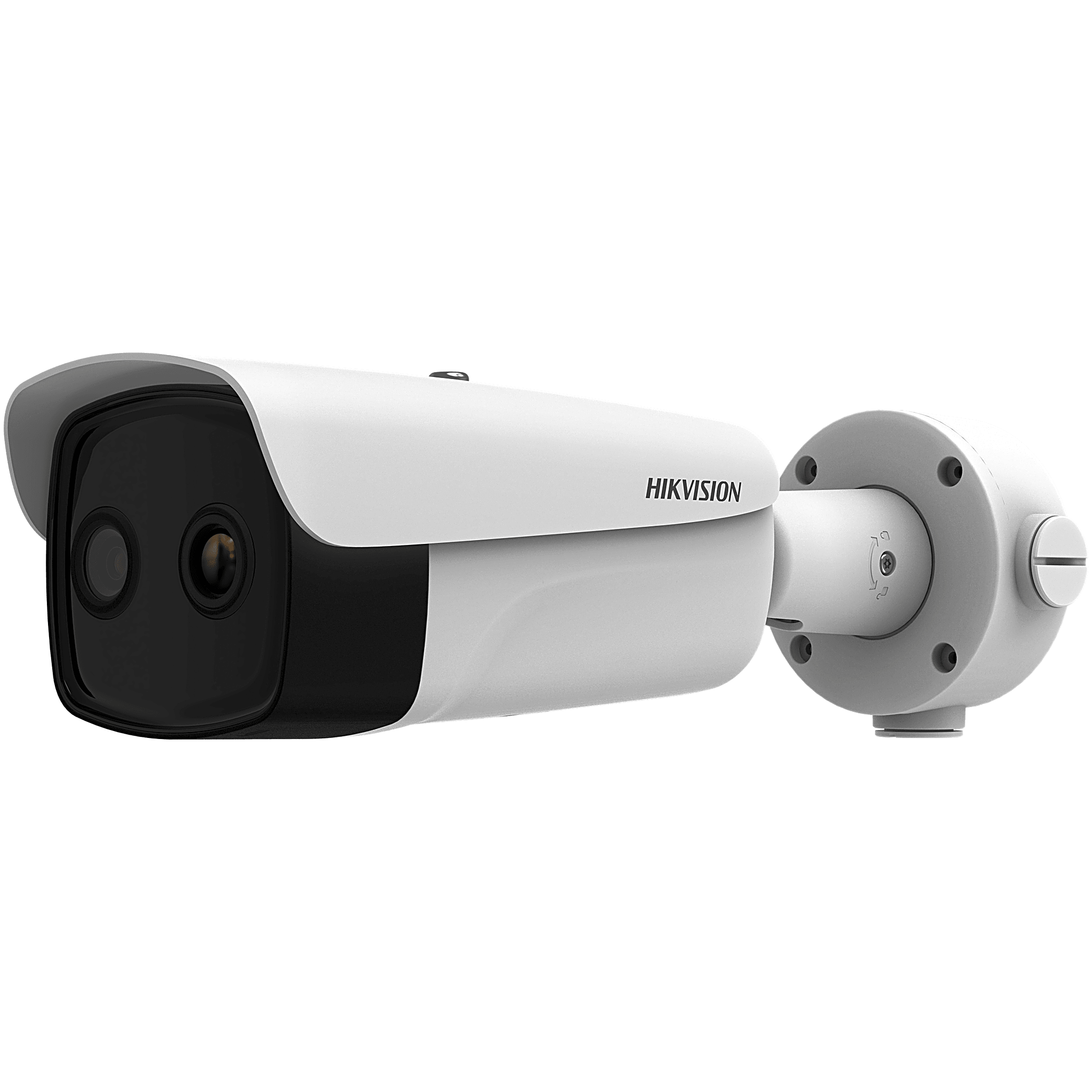 (HIKMICRO) Cámara Bullet IP Dual Térmica 15.4 mm (384×288) / Óptica 8 mm (4 Megapixel) / IA GUANLAN / 75 m IR / IP67 / IK10 / NEMA 4X / PoE / Termométrica -20°C a 150°C / Detección Fuego y Humo / TP — HIKVISION · SKU HM-TD2638-15/G1/T3Y