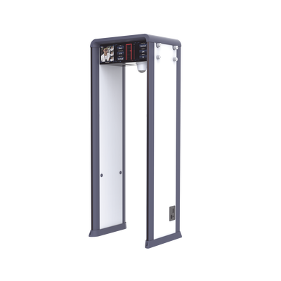 Arco Detector de Metales con Cámara 4 MP y Doble Pantalla 7" y 29" / Hasta 72 Zonas Configurable / Tecnología Anti-Interferencia y Sensibilidad de Última Generación / Conteo de Personas y Alarmas — HIKVISION · SKU ISD-SMG572LC-I