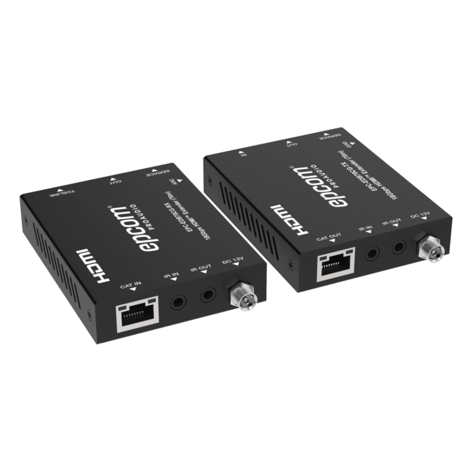 Extensor HDMI 4K@60Hz | PoC Bidireccional | HDR y Dolby Vision | Transmisión hasta 70m por CAT6 | Extractor Audio ARC Solo RX  — EPCOM PROAUDIO · SKU EPC-EDB70CG