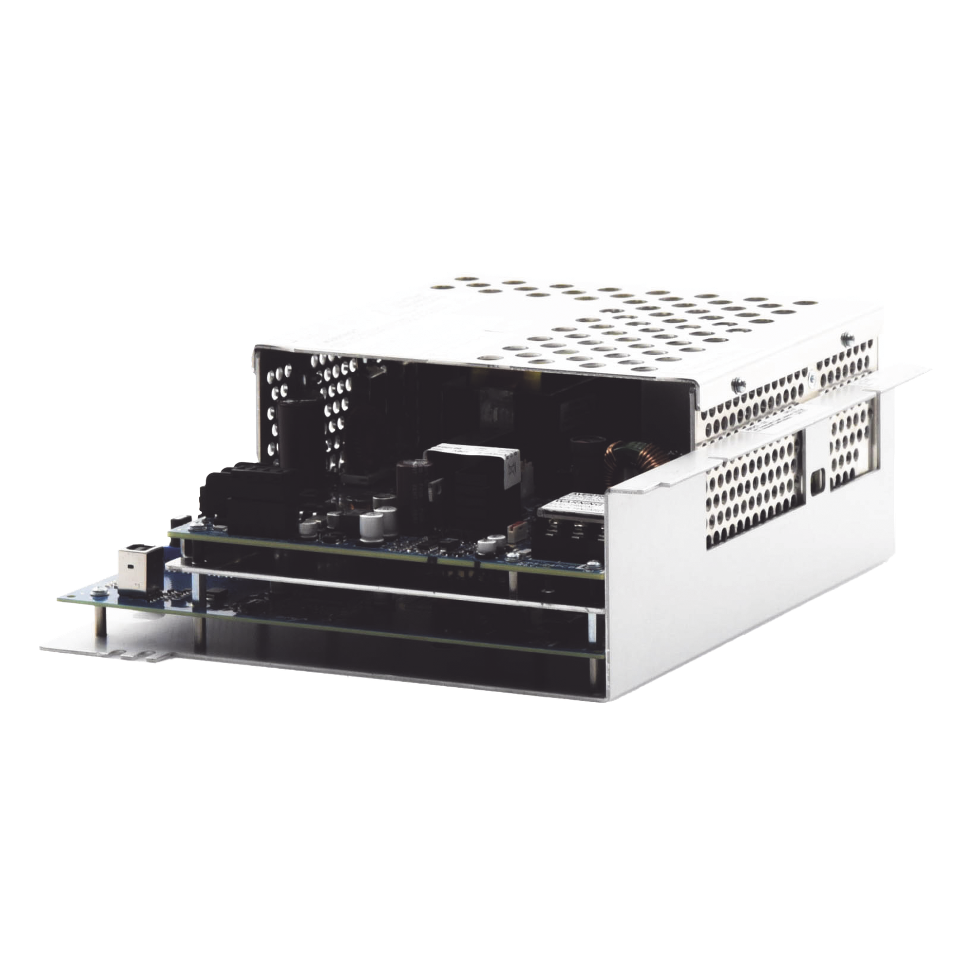 Fuente de Alimentación Direccionable / 3 Salidas 24 VCC / Cargador de Baterías 7 a 200 Ah / Modo FlashScan y CLIP / Interfaz SLC Aislada — NOTIFIER · SKU AMPS-24