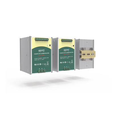 Fuente de Poder Industrial 48 Vcc @ 10A / 480W / Función relay Vcc / Función de Conexión Paralelo / Riel Din