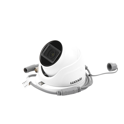 Turret TURBOHD 5 Megapixel / Lente 2.8 mm / 30 mts IR EXIR / Exterior IP67 / Metal / 4 en 1 / dWDR