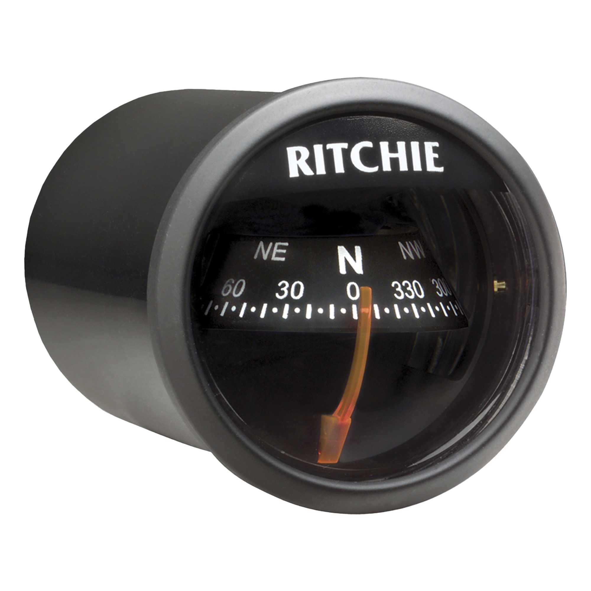 Brújula de Navegación Maritima de 2" (51 mm) / Lectura Directa / Visor Ajustable 30° / Iluminación NiteVu Verde / Movimiento Zafiro y Acero Templado / Construcción Compuesto Alta Temperatura / Imán DirectiveForc — RITCHIE · SKU X-23BB