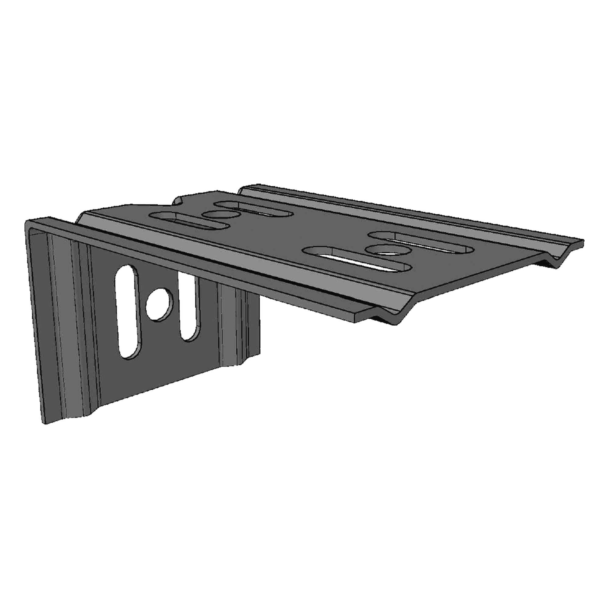 Ménsula Para MallaFils, para montaje en pared, para anchos de charola de 100 mm, con acabado electrozinc — CHAROFIL · SKU ML-MEC-100EZ