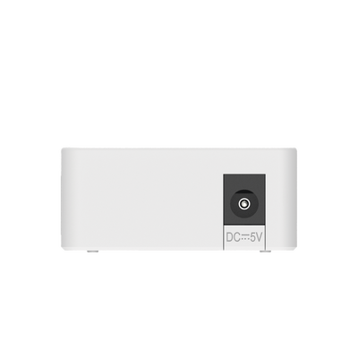 Switch no administrable, Visible en la Topología de la Nube, 5 puertos 10/100 Mbps