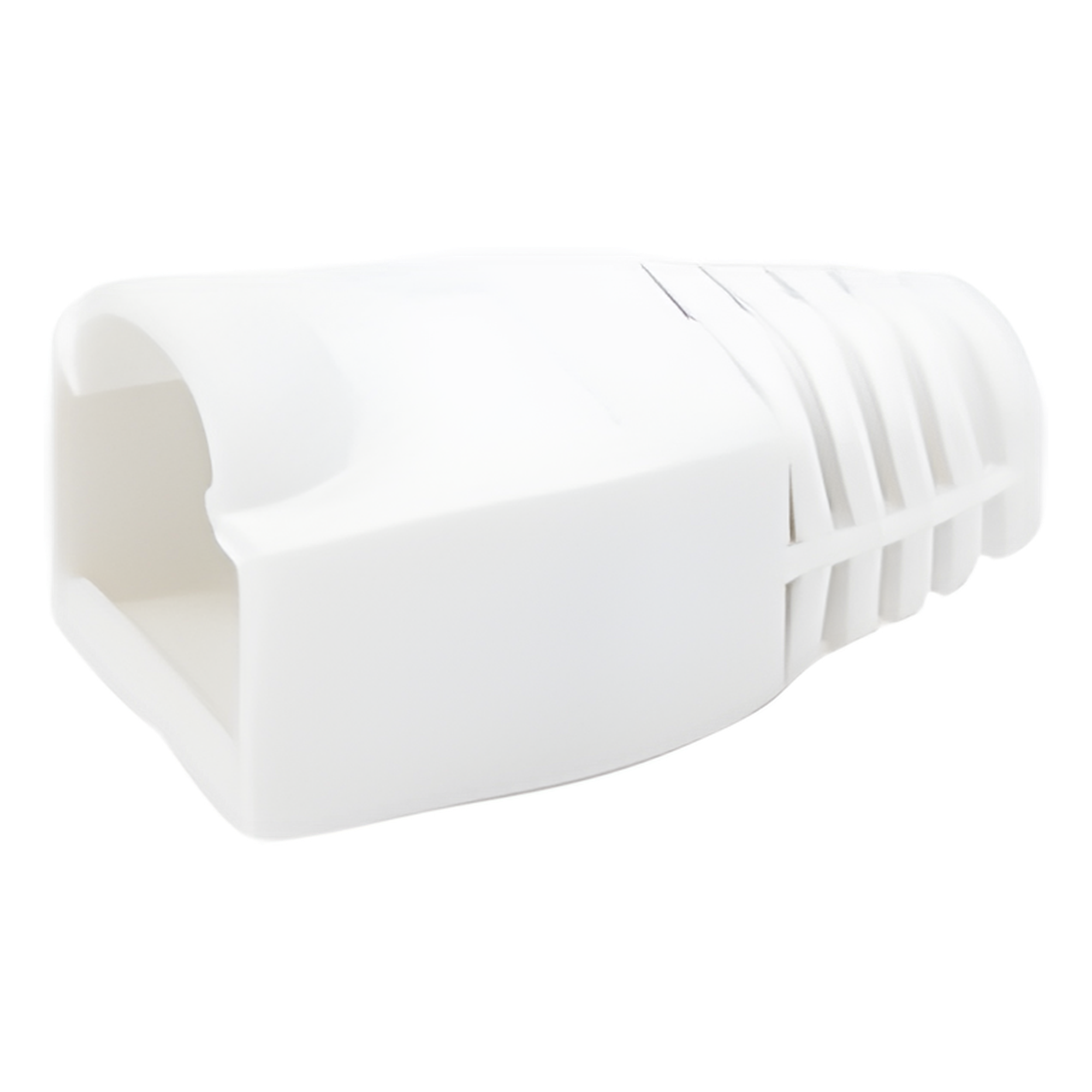 Bota Plástica para Protección de Plug RJ45, Color Blanco