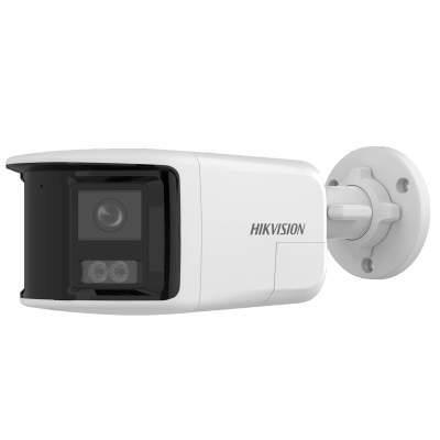 [PROTECCIÓN ACTIVA] Bala IP 6 Megapixel / 2 Lentes de Lente 2.8 mm (Imagen Panorámica 180°) / 30 mts IR / Exterior IP67 / Luz Intermitente y Alerta de Audio / Audio Bidireccional / ACUSENSE / WDR 120 dB / Micro SD — HIKVISION · SKU DS-2CD1T63G2P-LIUF/SL