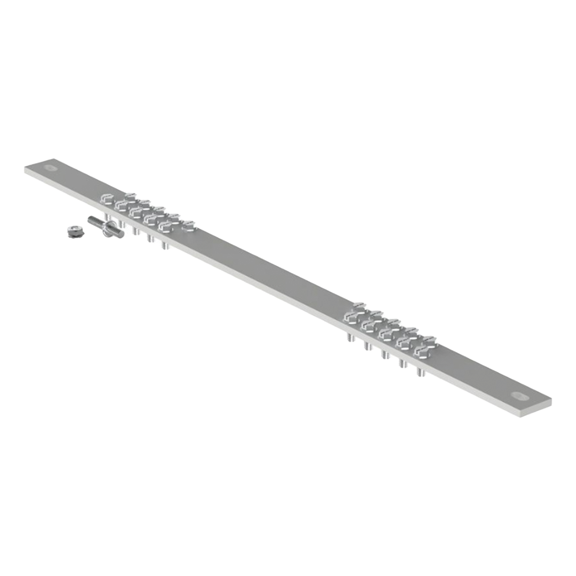 Barra de Conexión a Tierra, Para Rack de 19", Con 20 Orificios Para Conexión Rápida de Equipos, Incluye 20 Tornillos # 12-24 x 1/2" Instalados — PANDUIT · SKU RGRB19CN