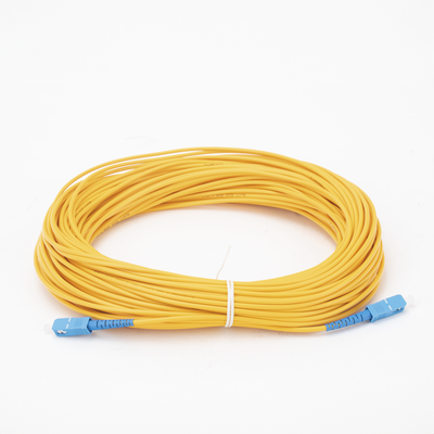 Jumper de Fibra Óptica Monomodo SC/UPC-SC/UPC Simplex de 40 Metros (131.23 Pies), 3mm