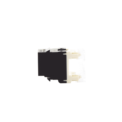 Conector Jack Estilo 110 (de Impacto), Tipo Keystone, Categoría 5e, de 8 Posiciones y 8 Cables, Color Negro