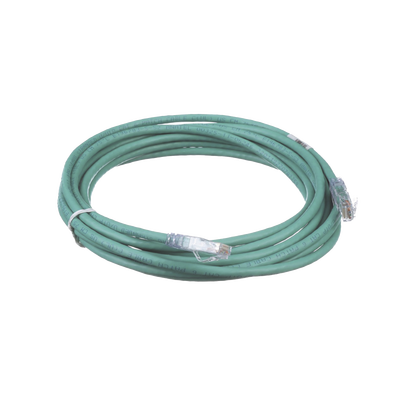 Cable de Parcheo TX6, UTP Cat6, 24 AWG, CM, Color Verde, 4.57 Metros (15 Pies)