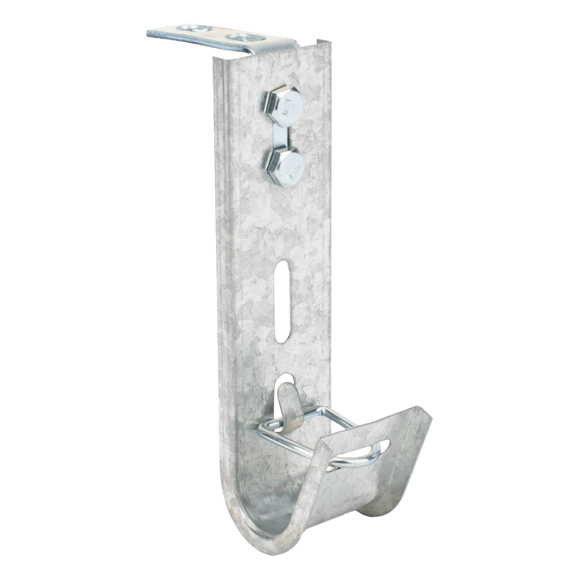 Soporte (Gancho) tipo J-Hook, hasta 7 cables Cat6, ideal para soportar cableado en los espacios de manipulación al aire, Para instalación en interior — CHAROFIL · SKU CH-J25-EZ
