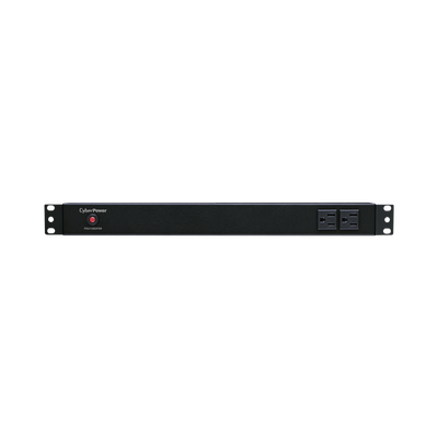 PDU Básico Para Distribución de Energía, Con 8 Tomas NEMA 5-15R Traseras y 2 Tomas 5-15R Frontales, 1UR, 15 Amp, 120 Vca