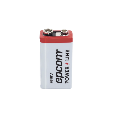 Batería de Litio 9V / 1200 mAh / Cloruro de Tionilo / No Recargable / Operación -60°C a +85°C / Acero Inoxidable