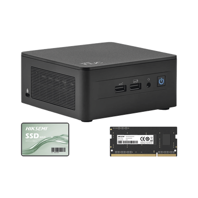Kit / Mini PC NUC Barebone / Intel Core I3 /bluetooth / Incluye memoria 16GB / Incluye 512 SSD / No incluye sistema operativo — ASUS · SKU NUCASI313I16G512G