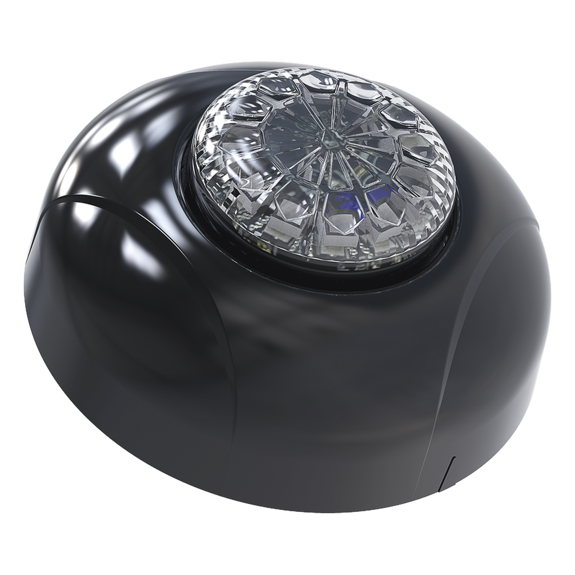 Estrobo Oculto de 12 LED, Brida negra, 12 Vcd, Clara, Lente transparente — SIGNALPRO · SKU SPF12W