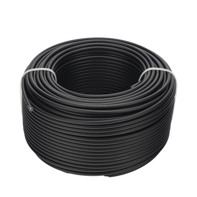 Cable Fotovoltaico Negro / Cobre Estañado / 6 mm² (10 AWG) / 2000V / Rollo de 100m / / UL 4703 y TUV