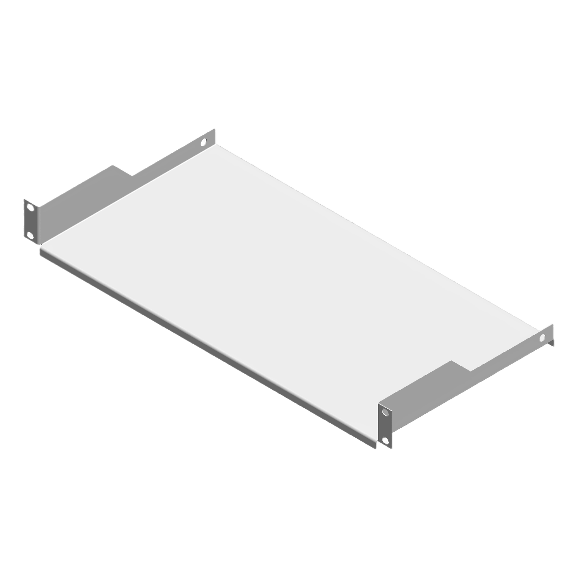 Charola para Rack Blanca de 19" de 2 postes, 23 cm de Profundidad, 1 Unidad de rack — LINKEDPRO · SKU SCH231UW