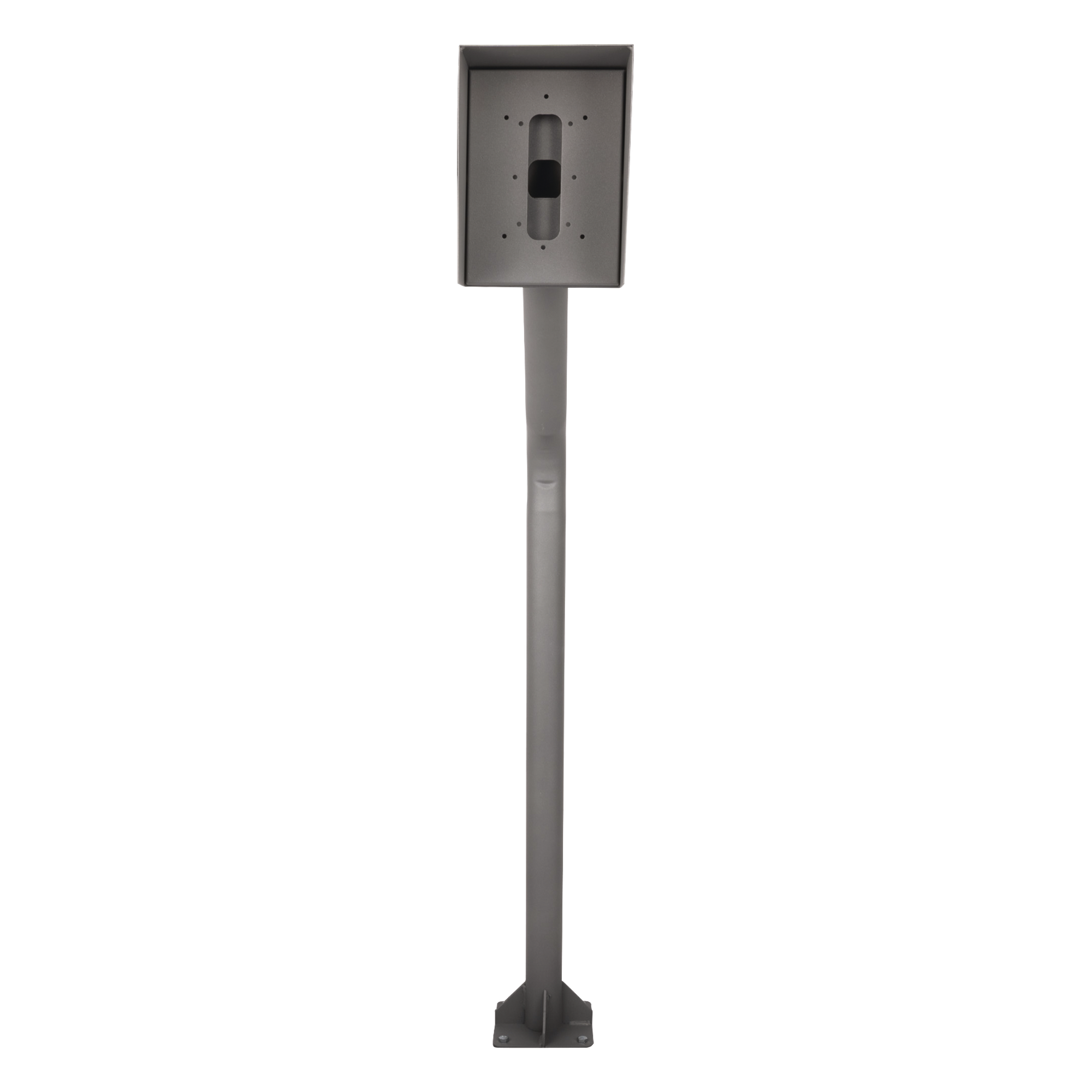 Poste y Cubierta industrial para montaje de Porteros IP Fanvil y Grandstream, altura de 1.2 metros, pintura electrostática color gris. — EPCOM INDUSTRIAL · SKU POSTEINT-KIT