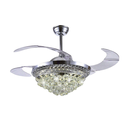 Ventilador de Techo con Luminario LED de 110 V CA 50/60 Hz / 88 W /4500 Lm / 6500 - 4 000 - 2 700 K /3 Tonos de Luz / 1075 mm / 6 Velocidades /No Dimeable.
