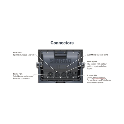 Display Multifuncional Simrad GO Series 9’’ / Pantalla Táctil Multi-touch / GPS Integrado / Ecosonda / Wi-Fi / Interfaz NMEA 2000 y Radar / Transductor 83/200 / Compatible con C-MAP Discover