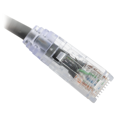 Cable de Parcheo TX6, UTP Cat6, 24 AWG, CM, Color Negro, 0.3 Metros (1 Pie)