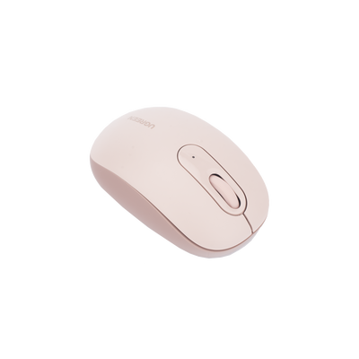 Mouse Inalámbrico 2.4G 800/1200/1600/2400 DPI | Función de 3 botones | Alcance 10m | Silencioso | Ergonómico | Anti-caída y Anti-interferencias | Batería Alcalina AA incluida | Color Dusty Pink.
