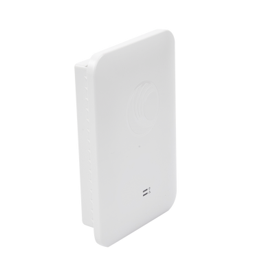 Access Point WiFi cnPilot e500 para exterior, IP67 grado industrial, Filtros para coexistencia con redes LTE, doble banda, antena omidireccional y puerto PoE secundario