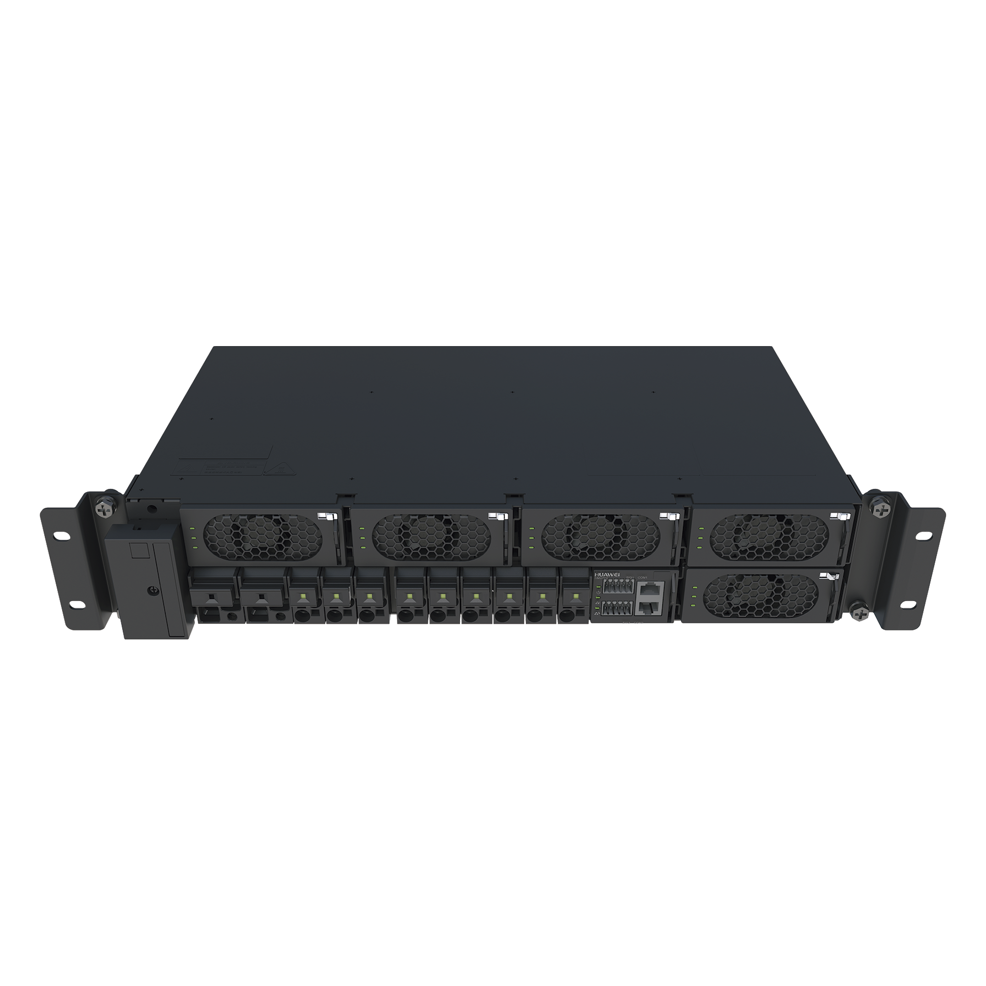 Rectificador de Telecomunicaciones / -48 VDC 200A / Entrada 220/380 VAC Trifásica / Eficiencia >96% / 2U Rack 19 pulgadas / Hot-Swap / RS485