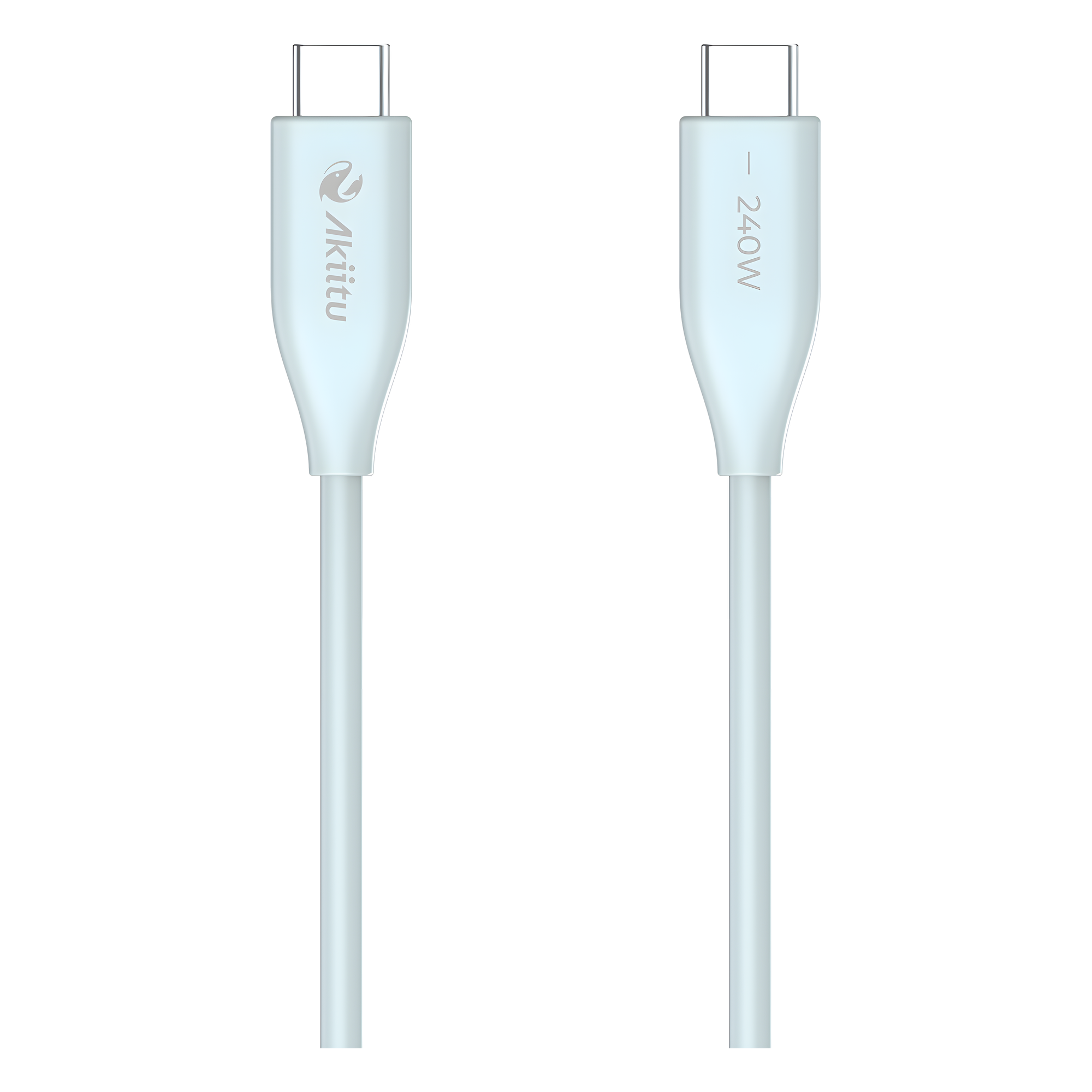 Cable de Carga USB-C a C 1.5 Metros / Potencia 240W / Velocidad Transferencia 480 Mbps / Tecnología GaN (Nitruro de Galio) / Fast-Charging / Material Silicona No Tóxica /  Conector Aluminio Anodizado  — EZVIZ · SKU AK-PAC24S-B-1.5M