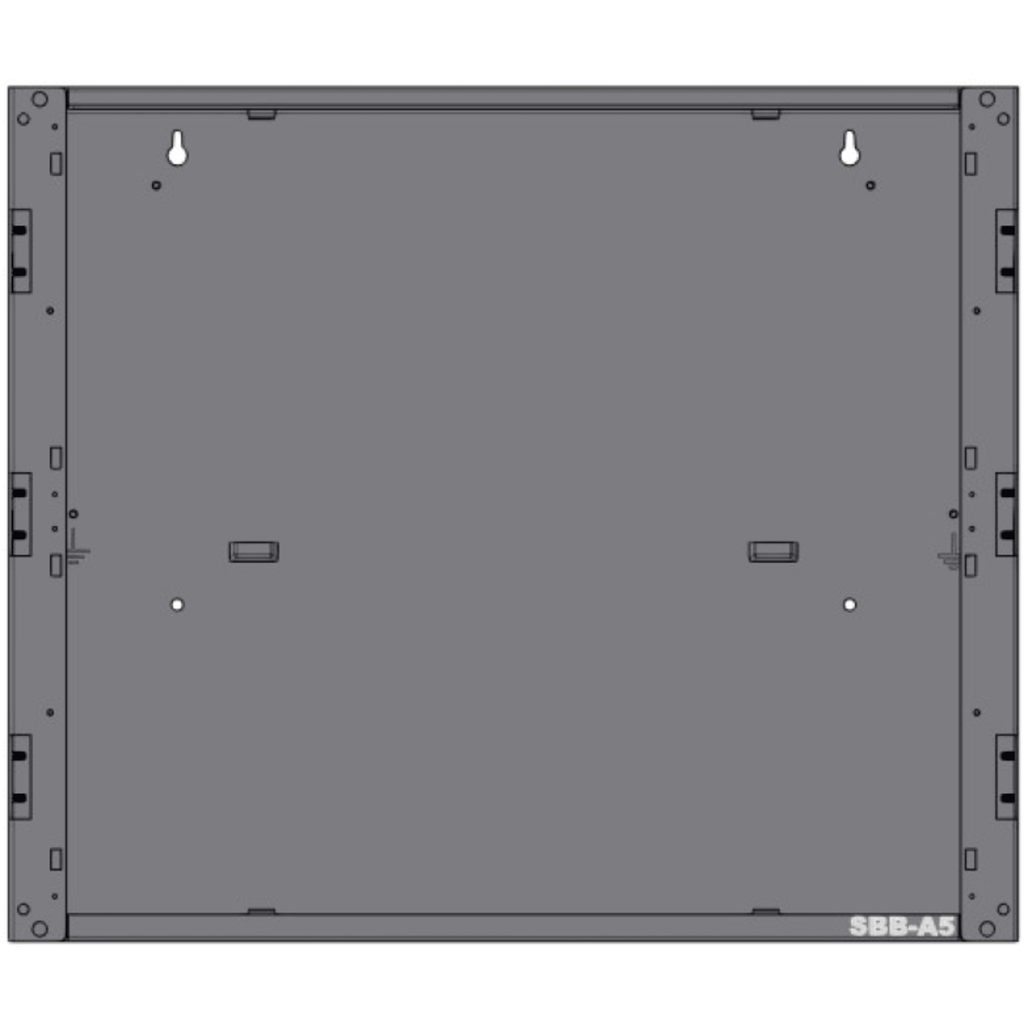 Backbox para Panel de Alarma Contra Incendio / Acero Calibre 16 / 1 Nivel / 25.41 x 20.31 x 5.50 pulgadas (64.5 x 51.6 x 14 cm) / Compatible con Serie CAB-5