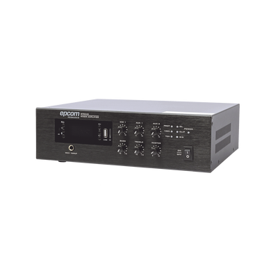 Mini Amplificador de Audio Mezclador | 240W RMS | Sistema 70/100V | MP3 | Tuner | Bluetooth | Musica ambiental y Voceo