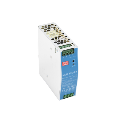 Fuente de Poder para Riel DIN / 120W / Salida 24Vcc 5A / Entrada Universal 90-264Vca / Eficiencia 88%