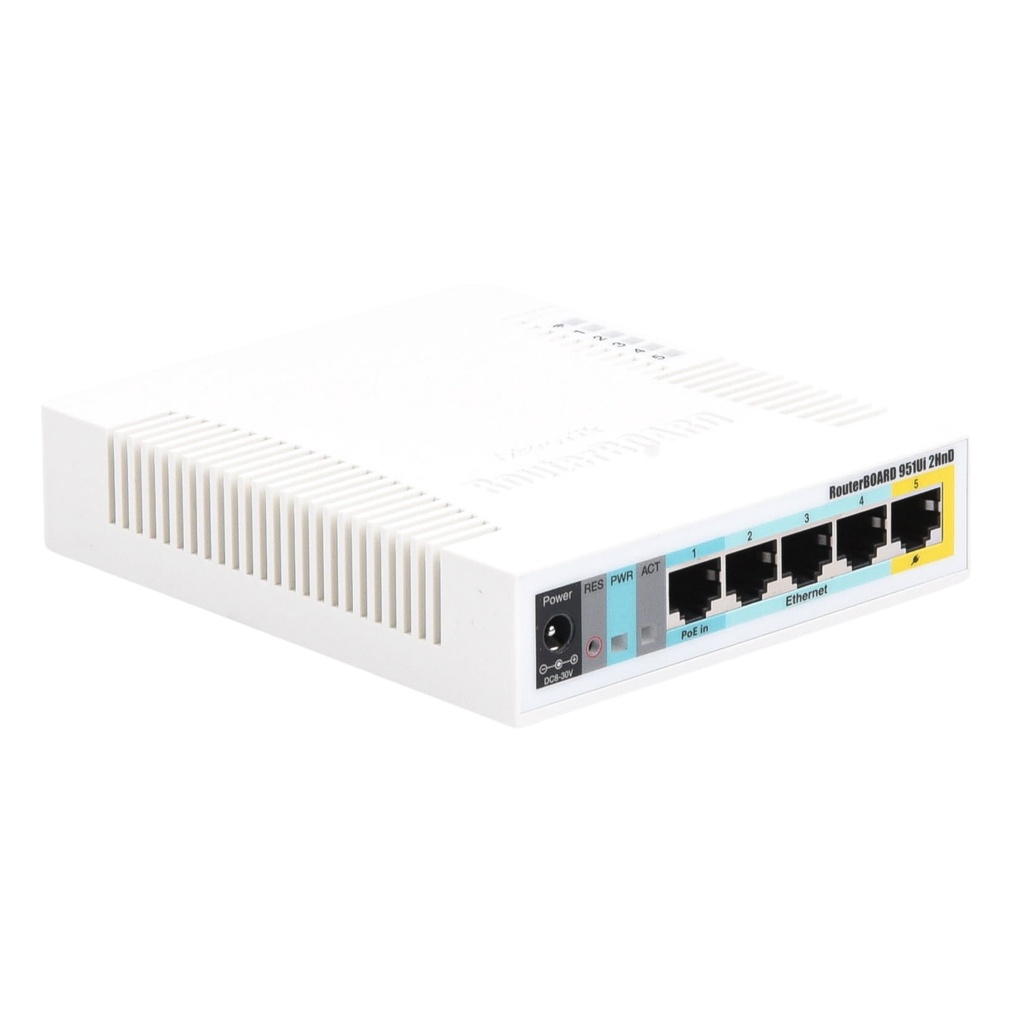 RouterBoard, 5 Puertos Fast, 1 Puerto USB, WiFi 2.4 GHz 802.11 b/g/n, Gran Cobertura con Antena 2.5 dbi, hasta 1 Watt de Potencia