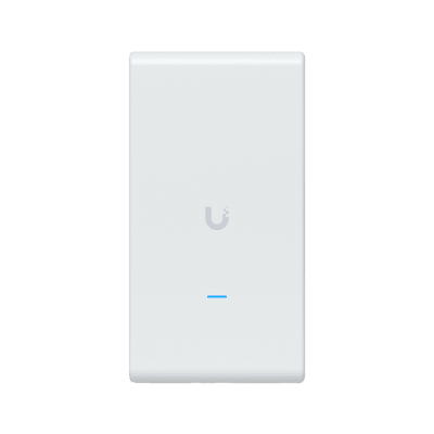 Punto de Acceso UniFi WiFi 6 Mesh Pro/ 2.4 y 5 GHz / MU-MIMO 2x2 por banda / para exterior IPX6 / 2 puertos GbE (x1 PoE IN, x1 puerto de red) hasta 250 dispositivos, montaje en pared o mástil — UBIQUITI · SKU U6-MESH-PRO