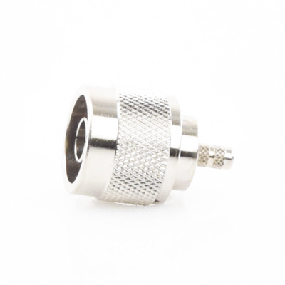 Conector N Macho de Anillo Plegable para Cables Coaxiales LP-142, LP-195, RG-58/U, RG-142/U, LMR-195, Níquel/ Oro/ Teflón.​