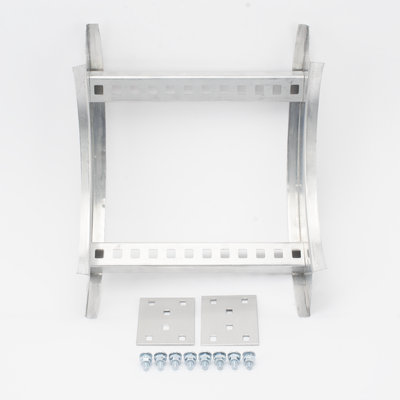 Curva Vertical Interior de Aluminio de 90° Perfil Z / Peralte 3 1/4" / Ancho 12" / Radio 8" / Incluye Tornillería (CHVI90EZ314R8X12AK)