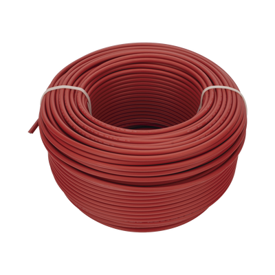 Cable Fotovoltaico Rojo/ Cobre Estañado / 4 mm² (12 AWG) / 2000V / Rollo de 100 m / / UL 4703 y TUV