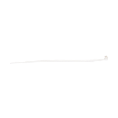 Cincho de plástico, Color Natural, 4.8 x 370 mm, Ideal para sujeción de cables (Bolsa con 100 piezas)
